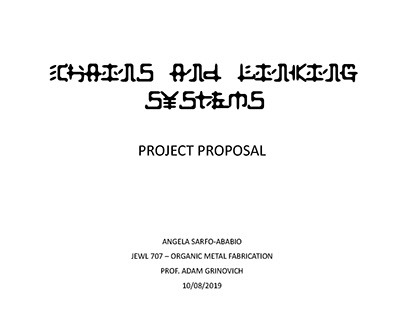 PROJECT PROPOSAL - CHAINS AND LINKING SYSTEMS