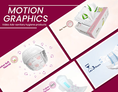 Motion Graphics Ad Design sanitary hygiene products