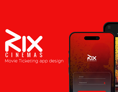 RIX cinema ticketing UI/UX design