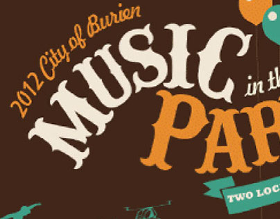 Posters for City of Burien: Music in the Park