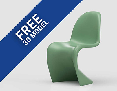 Free 3D-model panton Chair