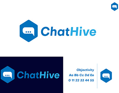 ChatHive - A chat app company logo design