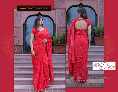 Georgette Sarees: Graceful & Ethereal
