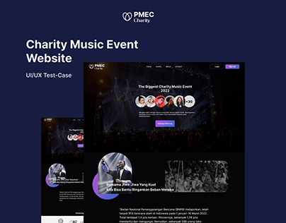 Project thumbnail - Charity Music Event Website