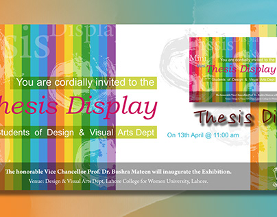 Flex Banner for Thesis Display