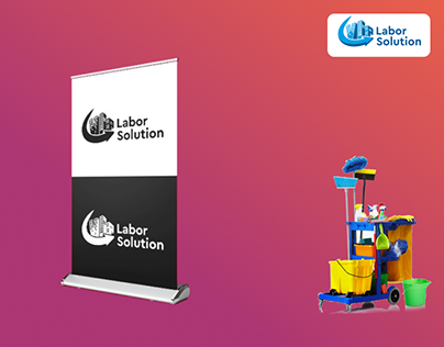 Логотип для клининговой компании Labor Solution