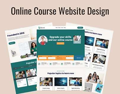 Online Course WordPress Website Design