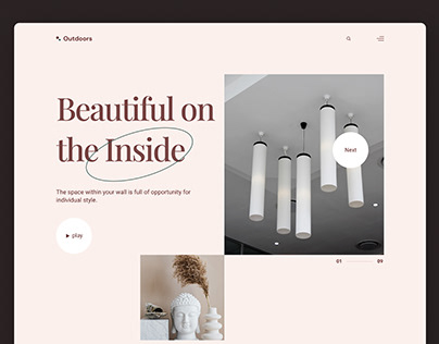 Interior Designer Website Header