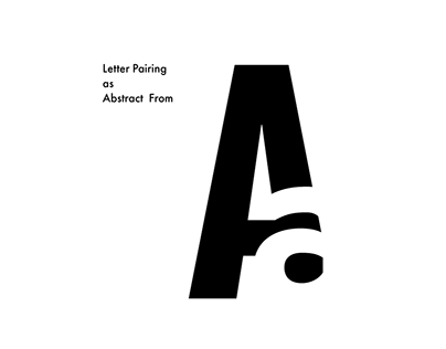 Letter Pairing as Abstract Form