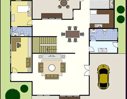 Interior floor layout plan