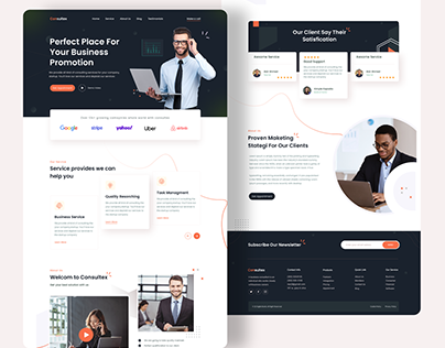 Business Consulting Landing page