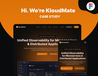 KloudMate Website ui ux design