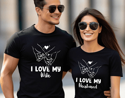 Valentines Day Couple T shirt Design