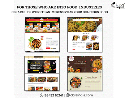 Catchy Websites for Food Industries by Cbra