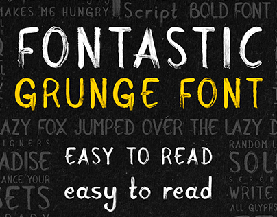 Fontastic - Real Paint Typeface