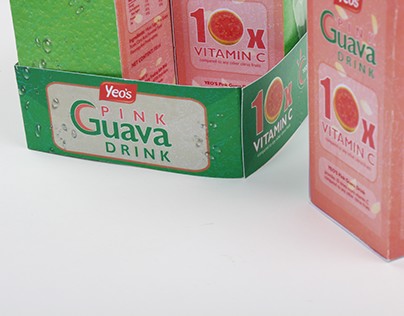 Yeo's Pink Guava Fruit Drink Packaging Revamp