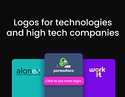 Selected logos for technological componies