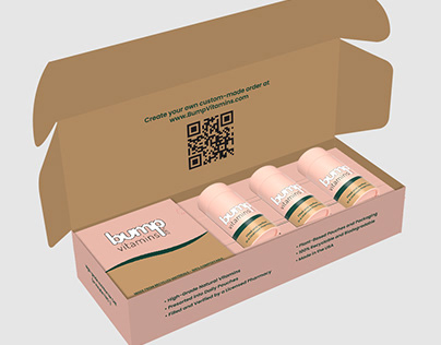 Bump Vitamins Mailer Boxes, Tube & Pouch Designs