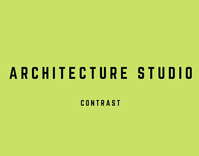 Architecture Studio I Contrast