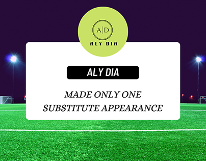 Aly Dia - Made only one substitute appearance