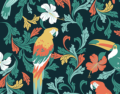 Stock seamless vector patterns collection -Exotic Vibes