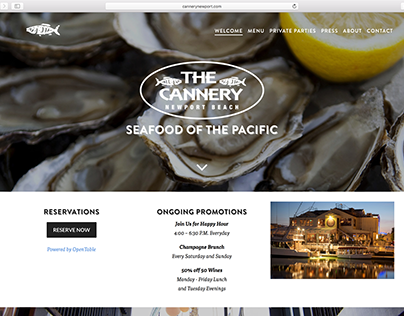 Cannery Seafood of the Pacific Website