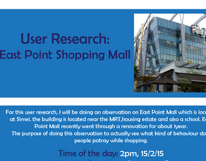 User Research 2: Shopping Mall