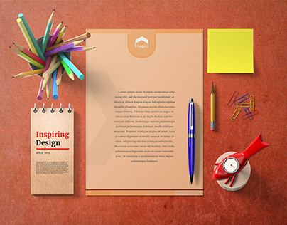 Minimal company branding letterhead design