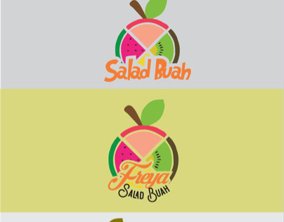 Design Banner Salad  Buah  contoh desain  spanduk