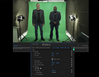 Chroma Key editing video. 3D background