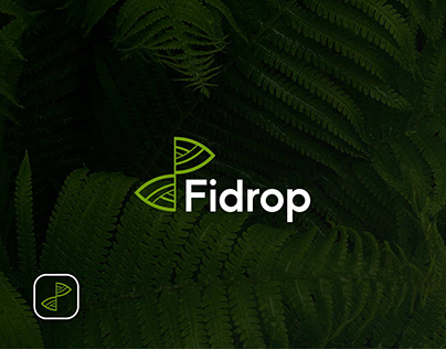 Fidrop farm logo design