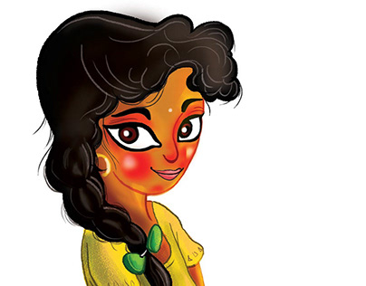 Indian Kids - Character design for Brochure