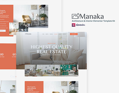 Manaka - Architecture & Interior Elementor Template Kit