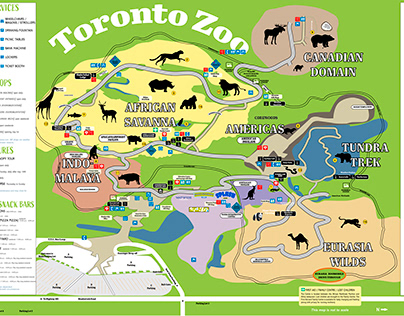 Map of The Toronto Zoo