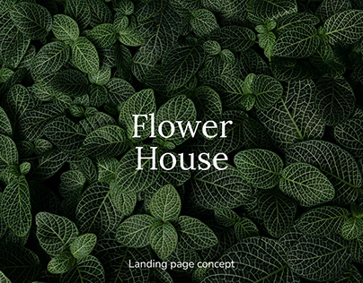 Flower House - houseplant store landing page concept