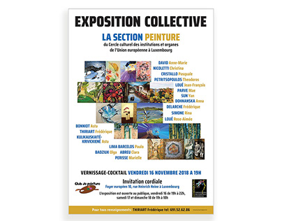 Poster and Flyer for exhibition in Luxembourg