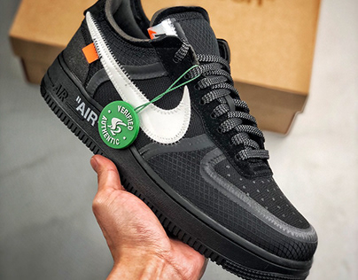 OFF-WHITE x NIKE AIR FORCE 1 LOW BLACK 2.0 AO4606-001