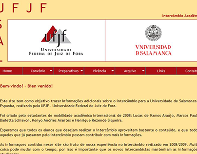 UFJF x USAL - Website