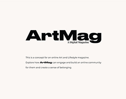 ArtMag - Digital Magazine App