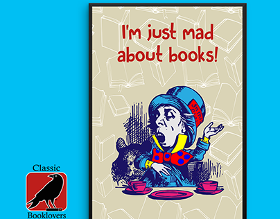 Just Mad About Books poster for ClassicBooklovers.com