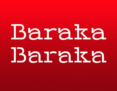 Baraka - display typeface