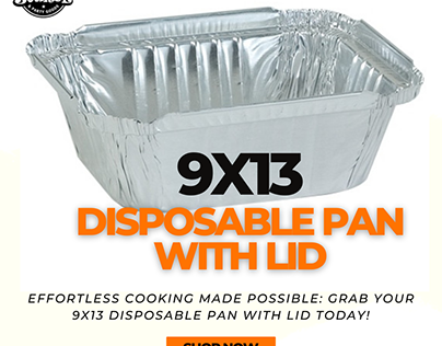 9x13 Disposable Pan With Lid