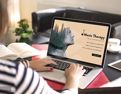 Web Design: 'Music Therapy'