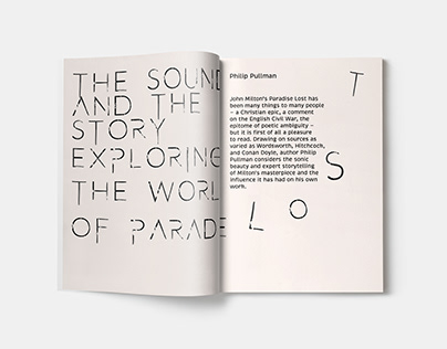 Magazine Design | Paradise Lost | Philip Pullman