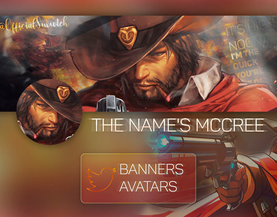 Twitter banners+avatar. Mccree. Overwatch