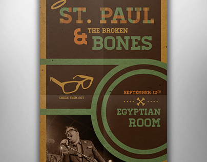 St Paul & The Broken Bones - Gig poster
