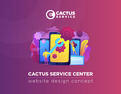 Service Center Website Design Concept