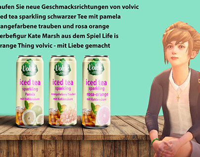 volvic, iced tea Pamela-Orangen-Trauben Rosen-Orange