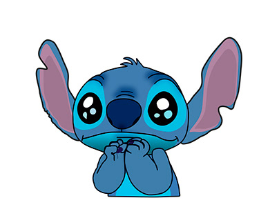 Vector illustration of Disney character Stitch