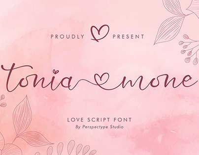 Tonia Mone - Love Script Font
